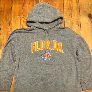 Florida Gray Hoodie with Orange Accents